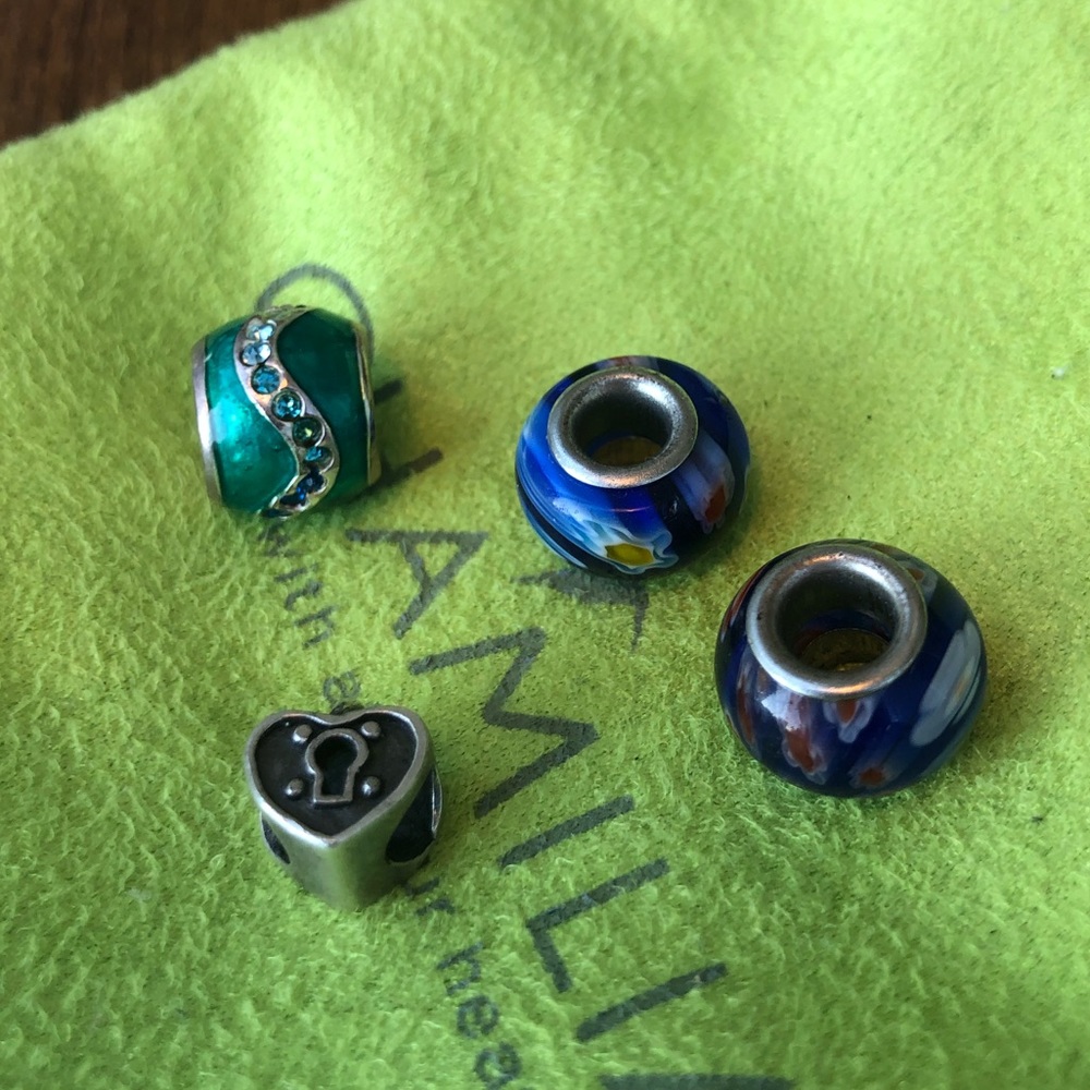 Assorted Silver Beads